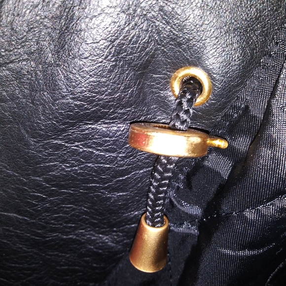 Designs & Co Lane Bryant Black Leather Coat 22/24 - Picture 6 of 6